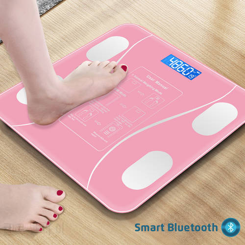 Bluetooth Weight Scale Fat Smart Electronic BMI Composition Accurate Mobile Phone Analyzer LED Digital Display Floor Scales