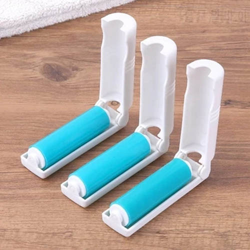 Home Dust Remover Clothes Fluff Dust Catcher Dust Drum Lint Roller Recycled Foldable Drum Brushes Hair Sticky Washable Portable
