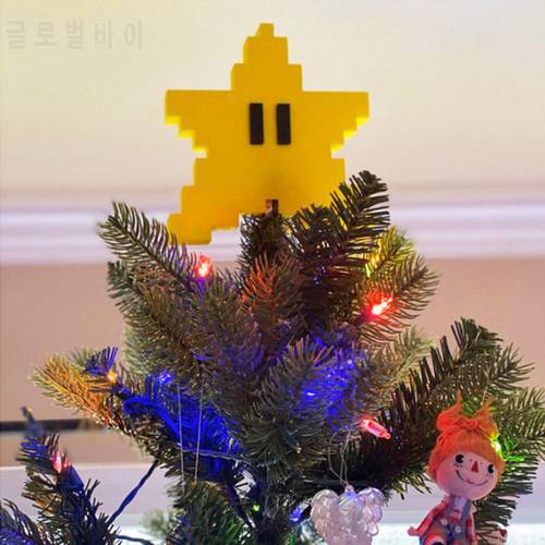 New Cute Cartoon Large Starfish Shape Pendant Christmas Tree Xmas Super Marios Bros Star Tree Home Party Decoration Dropshipping