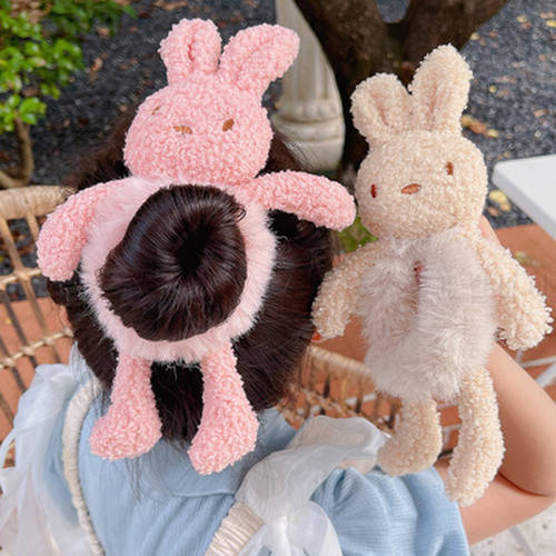 1Pcs Cute Bear Head Rope Tie Hair Rubber Band Ring Ponytail Head Jewelry Christmas Decoration Hair hair Accessories
