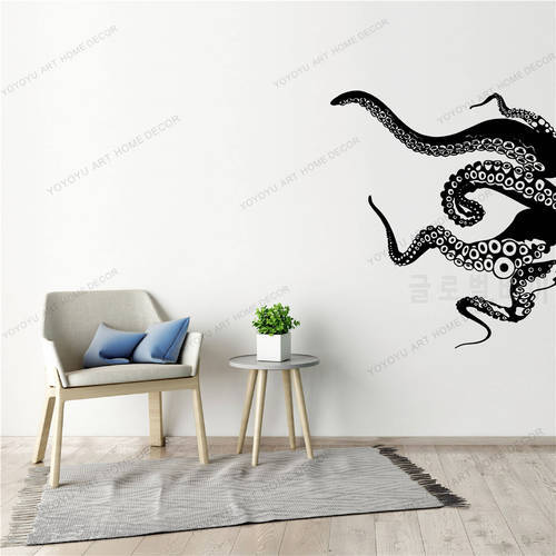 Wall Decal Removeable Vinyl Wall Decoration Art Mural Bath Decor Sea Animals Octopus wall sticker DW9774