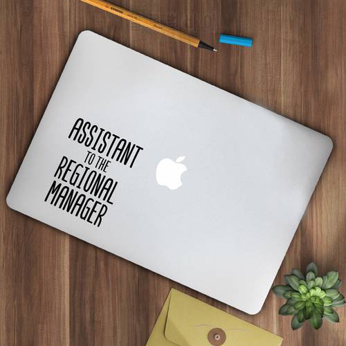 Assistant to the Regional Manager Quote Art Decal Office Saying Vinyl Art Mural Sticker For Laptop Decoration