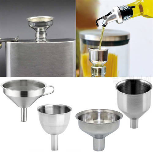 Size Small Mouth Bar Wine Flask Funnel Mini Stainless Steel For Filling Hip Flask Narrow Mouth Bottles Classical