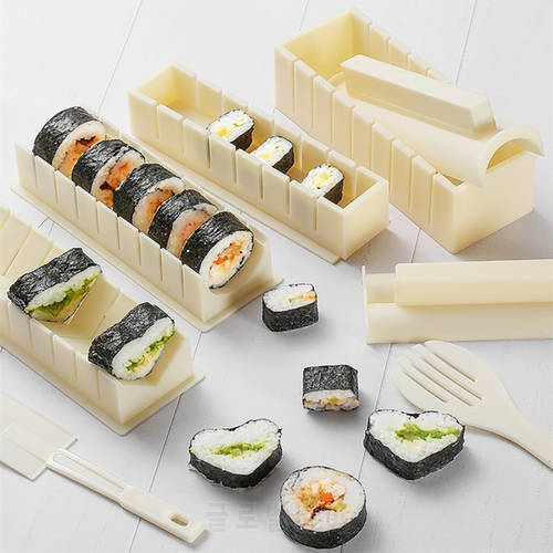 3 styles Sushi Maker Rice Mold Hoge Kwaliteit Japanse Rijst Bal Cake Roll Mold Multifunctionele Mould Maken Sushi Gereedschap