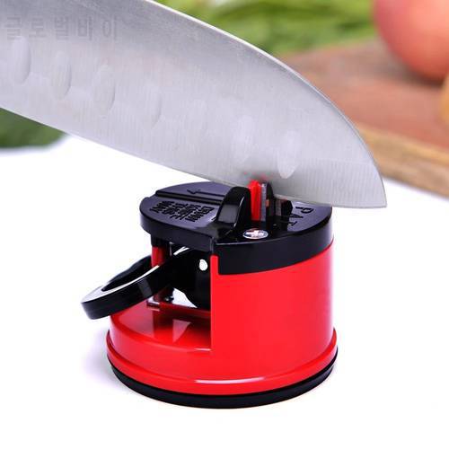 New Knife Sharpener with Sucker For Kitchen Accessories Portable Mini Knives Grinder Sharpening Fine Household Supplies Home Use