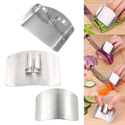 2PCS Stainless Steel Finger Guard Finger Hand Cut Hand Protector Knife Cut Finger Protection Tool Kitchen Knives & Accessories