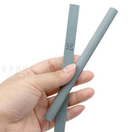 Portable Knife Sharpening Stone Semicircular Oilstone Strip for Knife Grinding Grind Tools Diamond Polishing Leather