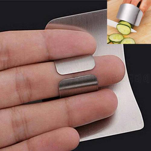 1Pc Stainless Steel Finger Protector Anti-cut Finger Guard Kitchen Tools Safe Vegetable Cutting Hand Protecter Kitchen Gadgets