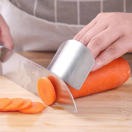 1PC Stainless Steel Finger Protector Anti-cut Finger Guard Kitchen Tools Safe Vegetable Cutting Hand Protecter Kitchen Gadgets