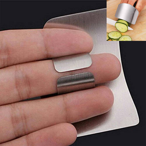 1pc Stainless Steel Finger Protector Anti-cut Finger Guard Kitchen Tools Safe Vegetable Cutting Hand Protecter Kitchen Gadgets
