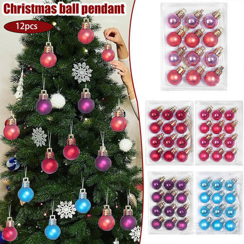 Assorted Color Christmas Balls Christmas Tree Ornaments Balls xmas decorations Hanging Tree Pendants New Year 2021 Gift Noel