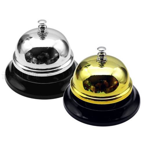 Stainless Steel Bell Ring Desk Kitchen Hotel Counter Reception Restaurant Bar Ring For Service Call Bell Pet Trainning Supplies