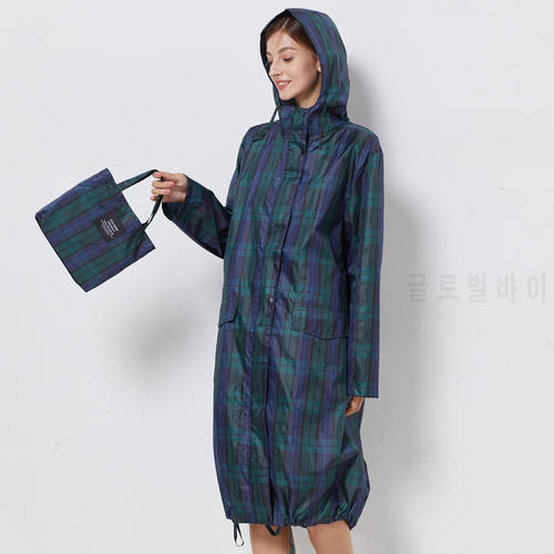 Full Body Windproof Raincoat Single Men and Women One-Piece Long Sleeves Adult Outdoor Hiking Thin and Portable Poncho