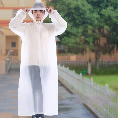 Non-disposable raincoat outdoor hiking mountaineering thickened adult transparent poncho ultra light unisex