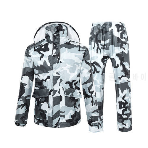 Camouflage Raincoat Women/Men Suit Rain Coat Outdoor Hood Women&39s Poncho Motorcycle Fishing Camping Rain Gear Men&39s Coat