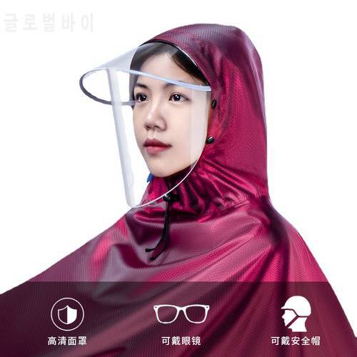 Sleeve raincoat, battery motorcycle, electric bicycle, rain suit for women, single thickened poncho for men riding with sleeves