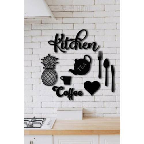 9 Pieces Kitchen Laser Cut Wooden Wall Decoration Product