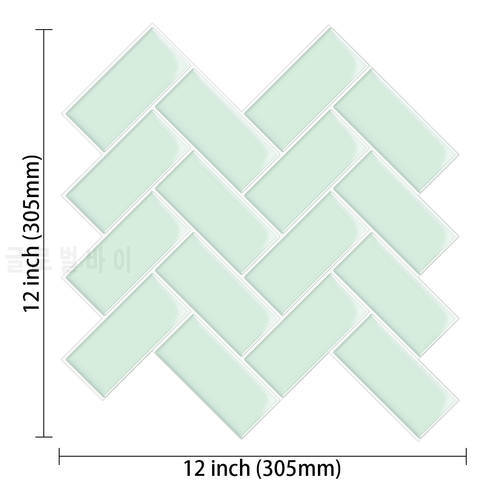 1.6mm Herringbone 3d Effect Self-adhesive Wall Sticker Kitchen Waterproof Baffle1 Sheet