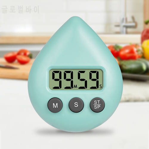 Water Electronic Countdown Digital Kitchen Timer Kitchen Cooking Shower Students Study Alarm Clock Countdown Timer