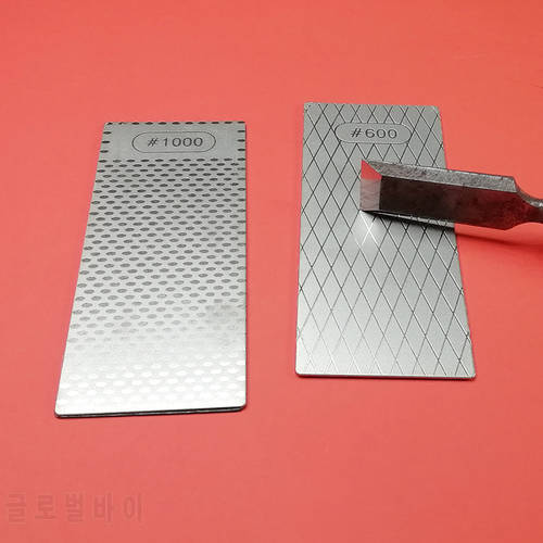 Diamond Sharpening Stone Knife Sharpener Surface Kitchen Grinding Tool Knife Whetstone 150*63*2.5mm BaseGrit 600 1000 1200
