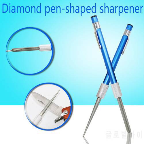 1pcs New Fishing Hook Sharpener Pen Sharpener High Quality Outdoor Tool Sharpener Diamond Shaped Knife Sharpener Dropshipping