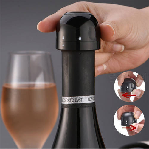 Vacuum Red Wine Bottle Cap Stopper Silicone Sealed Champagne Bottle Stopper Vacuum Retain Freshness Wine Plug Bar Tools