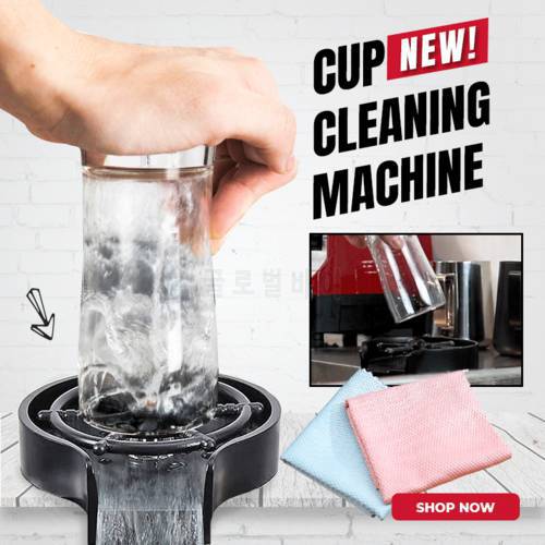 Sueea® Automatic Glass Rinser Automatic Cup Washer Bar Glass Rinser Coffee Pitcher Wash Cup Tool Kitchen Sink Accessories