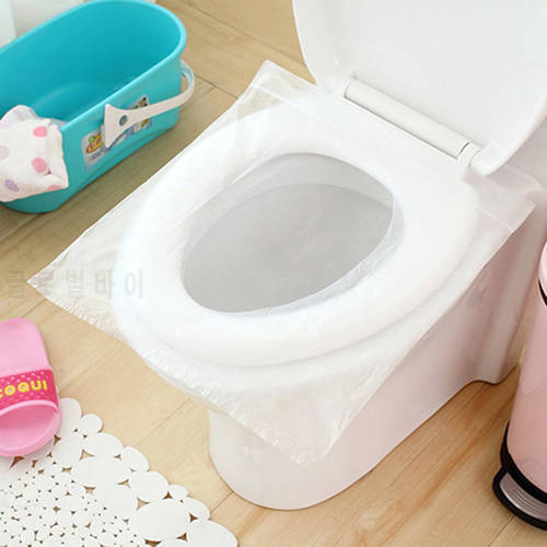10/20/30pcs Safety Plastic Disposable Toilet Seat Cover Waterproof Pad For Hotel Bathroom Travel Tools Health Protective Film