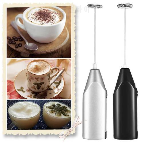 Mini Stainless Electric Handheld Egg Beater Household Kitchen Steel Coffee Milk Tea Blender Beat up the Cream Stirring
