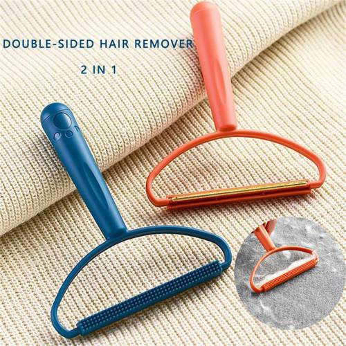 Portable Lint Remover Pet Hair Fuzz Fabric Shaver For Carpet Woolen Coat Clothes Double-Sided Cleaning Brush Household Tools
