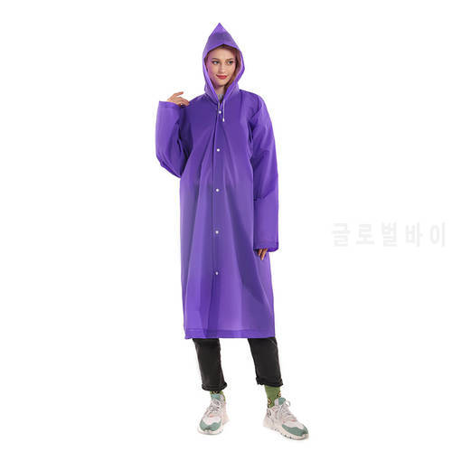 Adult Raincoat Waterproof Non-Disposable EVA Adult Color Mountaineering Raincoat Outdoor Travel Fashion Lightweight Raincoat