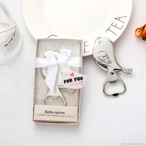 European and American wedding supplies wedding gift gift ideas alloy love bird bottle opener 20PCS