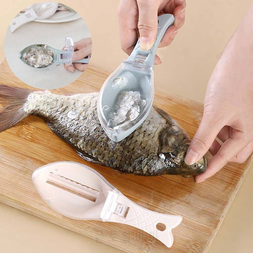 1pc Quick Disassembly Cleaning Fish Scale Brush Fish Skin Brush Scraping Grater Fish Knife Cleaning Peeling Skin Kitchen Tool