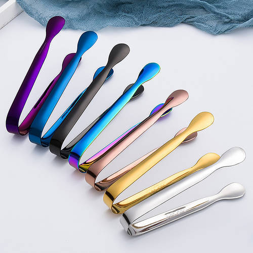 Multicolored Mini Sugar Tongs Small Ice Tongs Mini Serving Tongs Ice Clip Small Kitchen Tongs For Tea Party Coffee Bar Utensils