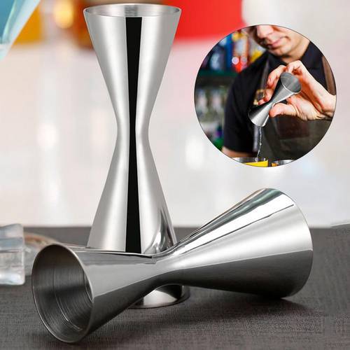 45/60ML Cocktail Jigger Smooth Surface Small Size Stainless Steel Measure Cup Double Head Bar Party Wine Cocktail Shaker Jigger