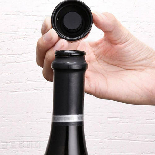 2PCS Vacuum Red Wine Stopper Silicone Sealed Champagne Bottle Stoppers Sealer Retain Freshness Stopper Home Bar Accessories