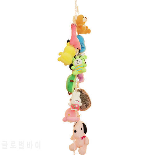 2M Plush Toy Storage Chain Toy Organizer Storage Chain With 20 Clips Stuffed Animal Chain Decor For Toys Hats