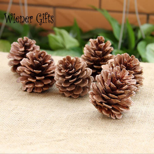 10pcs Christmas Decoration Pine Cones Pinecone Xmas New Year Holiday Party Decoration Ornament For Home Supplies