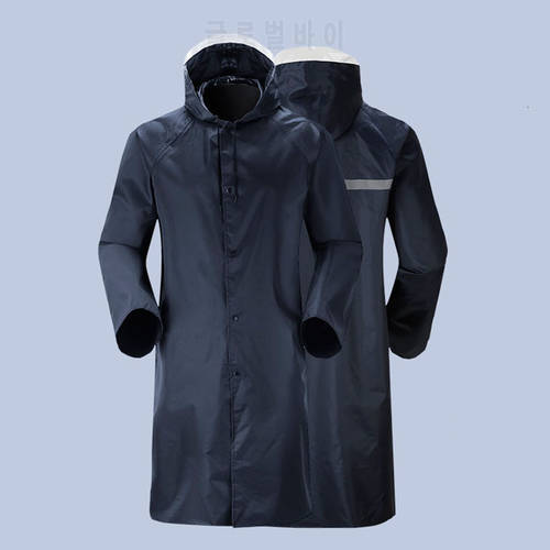 Fashion Adult Waterproof Raincoat Men‘s Long Hooded Inmepermeable Rain Coat for Outdoor Hiking Camping Fishing Rainwear 우비 Suit