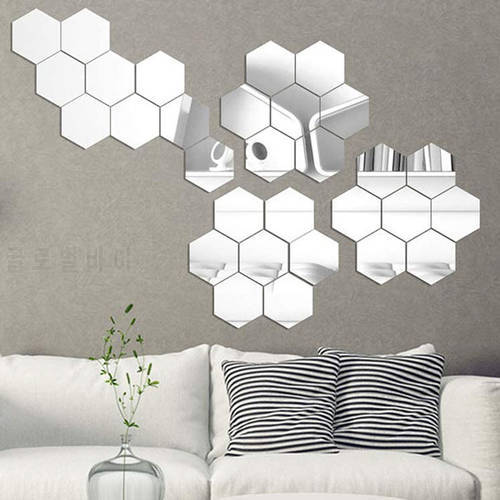 Wall Stickers Acrylic Mirror Three-dimensional Mirror Stickers Personality Decorative Mirror Stickers Home Decoration