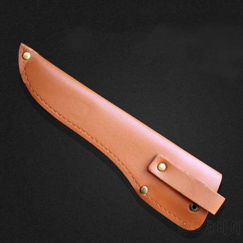 NEW 1pcs 24cm Knife Sheath Leather Cover With Waist Belt Buckle Pocket Multi-function Tool Kitchen Accessories
