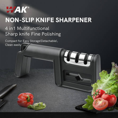 WAK 4in1 Fashion EDC Knife Sharpener Machine Kitchen Tools Grinder Utensils and Gadgets Wetstone Afilador Cuchillos