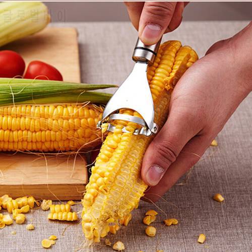 Stainless Steel Corn Stripper Corns Threshing Device Easy Peeling Corn Kerneler Peeler Kitchen Fruit Vegetable Tools