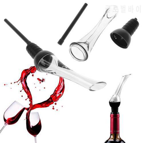 B9HF White Red Wine Aerator Pour Spout Bottle Decanter Pourer Aerating For Home Party Bar Barware