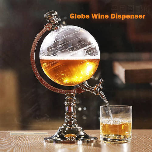3.5L / 850ML Globe Wine Decanter Alcohol Dispenser Beer Liquor Dispensing Strainers Beverages Distributor Pourer Bar Tools