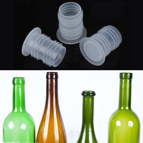 10Pcs Wine Stopper Plastic Plug Beer Bottle Caps Stoppers Retain Freshness Glass Saver Sealer Kitchen Bar Tool