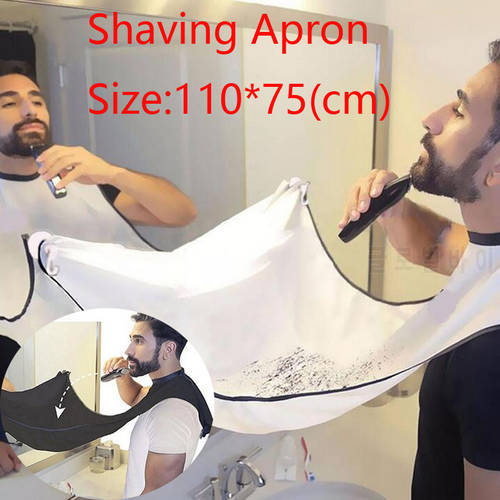 1/3pcs Male Beard Shaving Apron Cloth Care Clean Hair Adult Bibs Shaver Holder Bathroom Organizer With Suction Cup Gift For Man