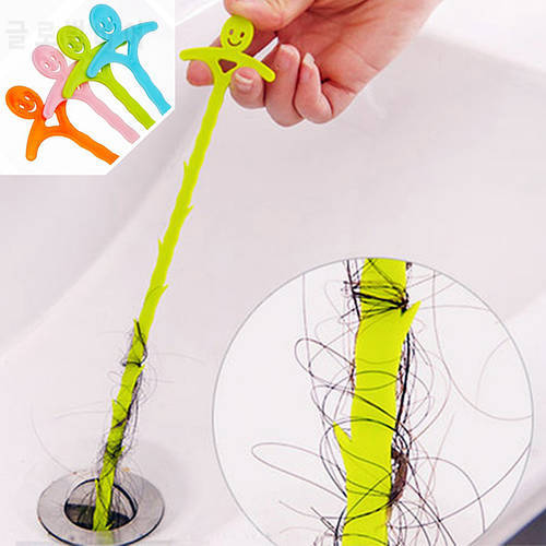 1pcs Kitchen Sink Cleaning Hook Cleaner Sticks Clog Remover Sewer Dredging Spring Pipe Hair Dredging Tool Bathroom Accessories