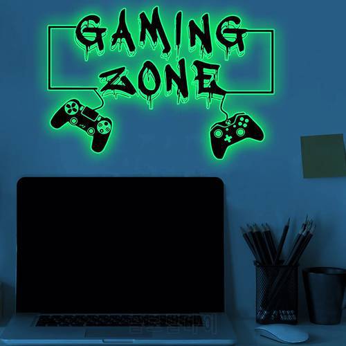 Cosmic Starry Sky Game Handle Gaming Zone Video Game Decor Luminous Creative Decorative Glow in The Dark Wall Sticker for Living