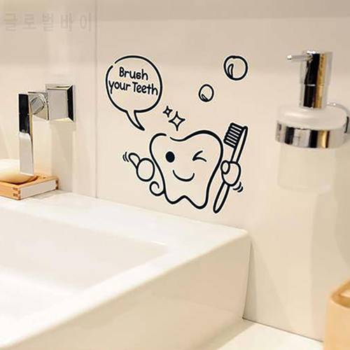 Cartoon Dental Wall Stickers Removable Wall Decals For Dental Clinic Decorative Wall Decals Wallpaper Stickers Murals